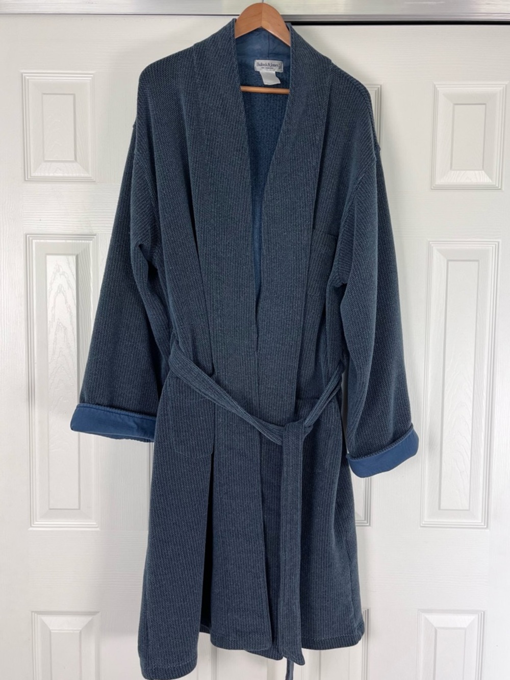 Bullock & Jones Men’s Navy Blue Robe
